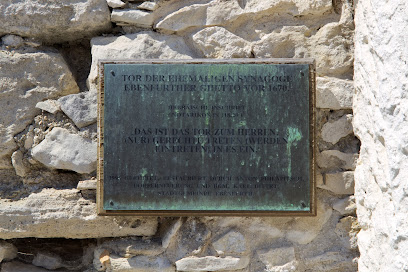 Tor der ehemaligen Synagoge Ebenfurth (vor 1670)