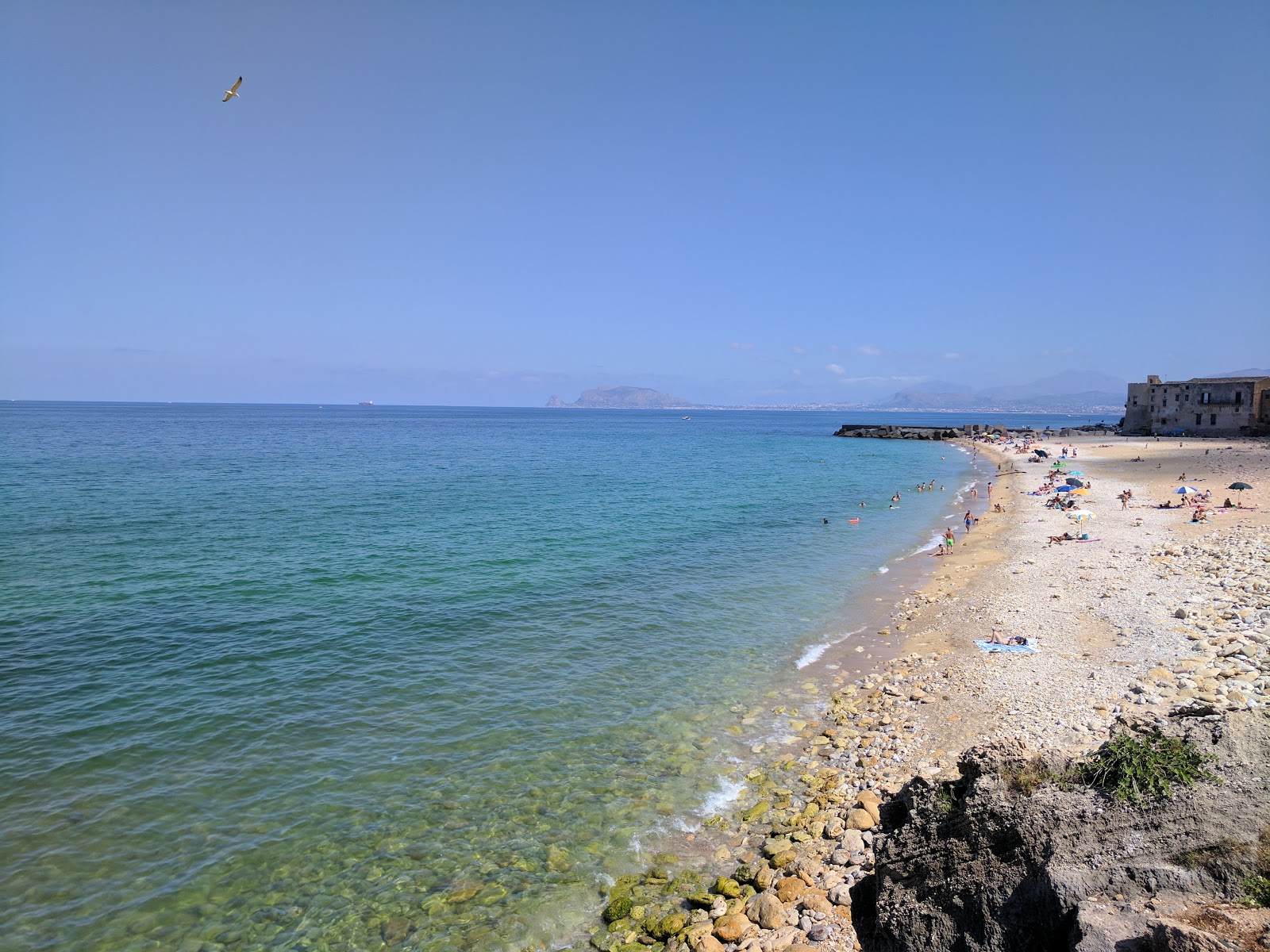 Photo of Vergine Maria with turquoise pure water surface