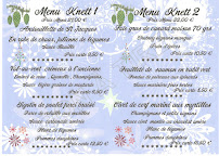 Menu du La Knett et La knett Maltée à Montfaucon-en-Velay