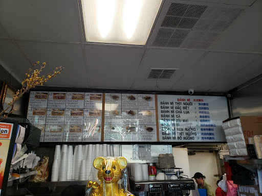 Full menu of sandwiches and other meals.