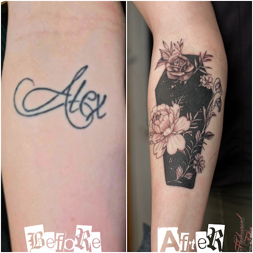 Explore beach tattoo ideas, creative tattoo ideas in Moweaqua, available at Fleshwound Tattoo