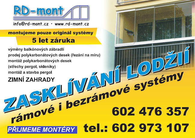 Recenze na RD-mont CL s.r.o. v Česká Lípa - Zámečnictví