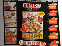Rapido pizza à Mantes-la-Jolie carte
