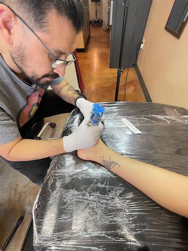 Explore black lab tattoo ideas, creative tattoo ideas in San Diego, available at San Diego Tattoo Company