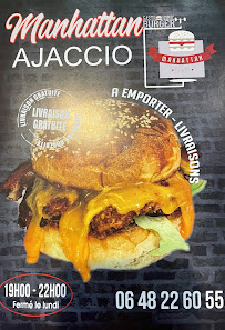 Livraison de repas à domicile Manhattan burger Ajaccio livraison à Ajaccio (la carte)