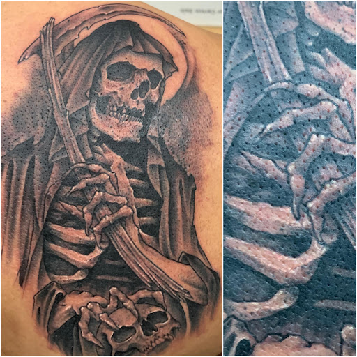 Explore tattoo ideas arm, creative tattoo ideas in Rogers, available at The Apex Tattoo Studio