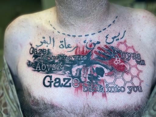 Explore suicidal tattoo ideas, creative tattoo ideas in Watford City, available at Soulful Ink Studios