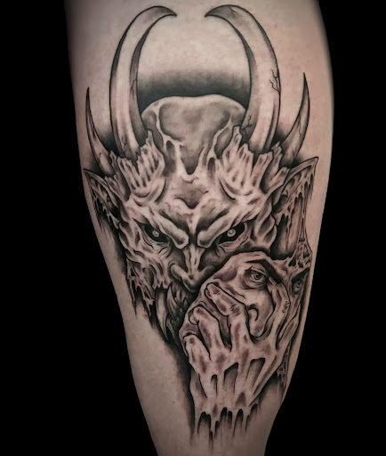 Explore mens sleeve tattoo ideas with meaning, creative tattoo ideas in Mc Kees Rocks, available at Exile Ink