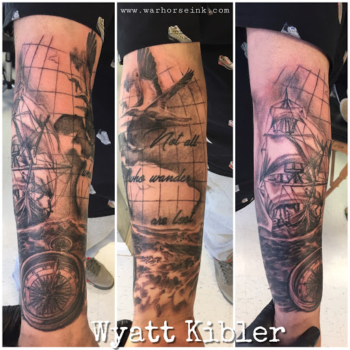 Explore clover tattoo ideas, creative tattoo ideas in Kent, available at War Horse Ink