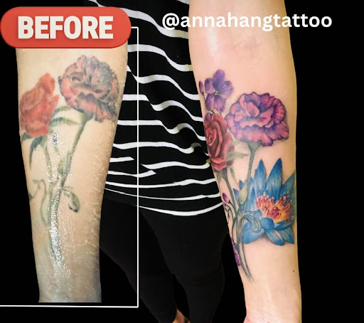 Explore baki tattoo ideas, creative tattoo ideas in Garden Grove, available at Anna Hang Tattoo