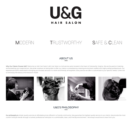 Hair Salon «UG Hair Salon», reviews and photos, 7592 Gardner Park Dr, Gainesville, VA 20155, USA