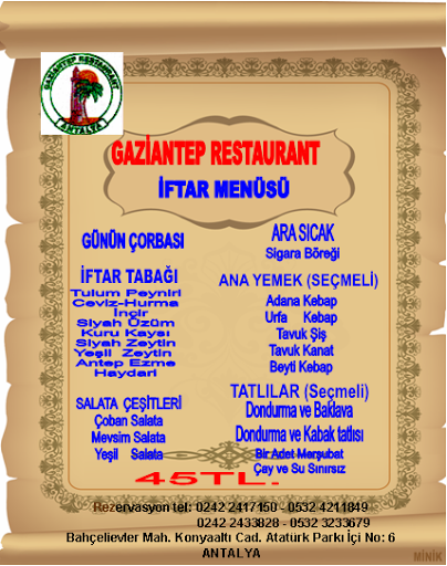 Gaziantep Et & Balık Restaurant