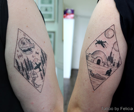 Explore simple man tattoo ideas, creative tattoo ideas in Fort Myers, available at Tiger Lotus Tattoo and Piercing