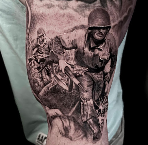 Explore orion tattoo ideas, creative tattoo ideas in Georgetown, available at Iron Rite Tattoo South