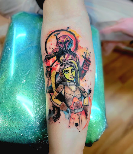 Explore hard life tattoo ideas, creative tattoo ideas in Benton, available at Spectrum Tattoo