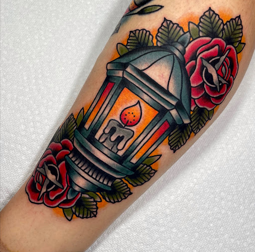 Explore grenade tattoo ideas, creative tattoo ideas in Senoia, available at Messenger Tattoo Studio