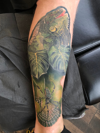 Explore black and gray tattoo ideas, creative tattoo ideas in Lakeville, available at SharkTooth Tattoo & Gallery