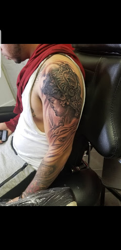 Explore skydiving tattoo ideas, creative tattoo ideas in Richmond, available at Captured Moment Tattoos