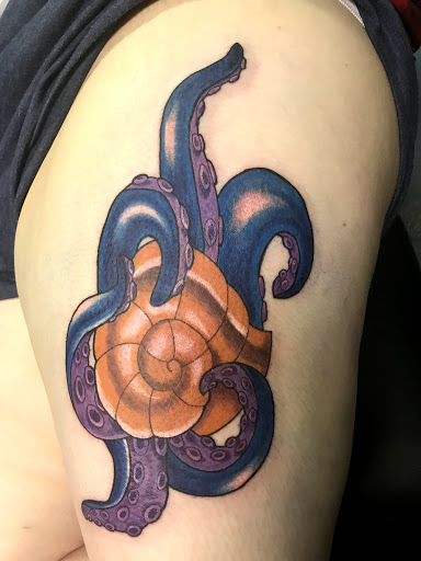 Explore jaws tattoo ideas, creative tattoo ideas in Muncie, available at The Tattoo Studio