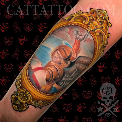 Explore cover up tattoo ideas on forearm, creative tattoo ideas in Addison, available at Cat Tattoo