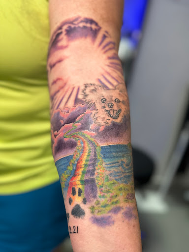 Explore rocky mountain tattoo ideas, creative tattoo ideas in Dallas, available at M Street Tattoo Studio