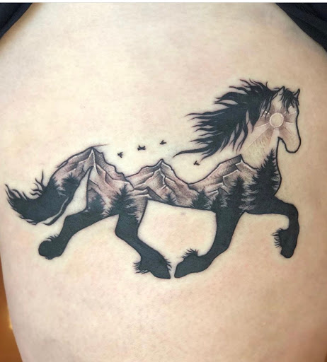 Explore route 66 tattoo ideas, creative tattoo ideas in Aledo, available at Elevated Tattoo & Piercing