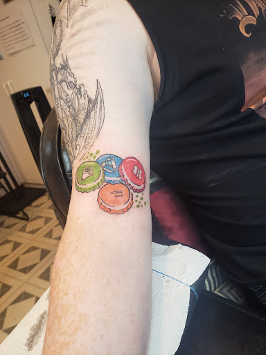 Explore mens country tattoo ideas, creative tattoo ideas in Davis, available at SIX GUN SOUND TATTOO