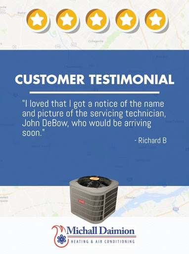 HVAC Contractor «Michall Daimion Heating & Air Conditioning, Inc.», reviews and photos, 440 E King Rd, Malvern, PA 19355, USA