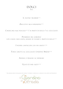 Ristorante Pizzeria Il Giardino di Strada à Strada In Chianti menu