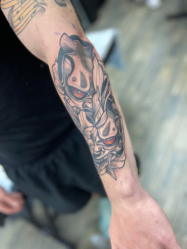 Explore mens religious tattoo ideas, creative tattoo ideas in El Paso, available at American Tattoo Society of Ft Bliss
