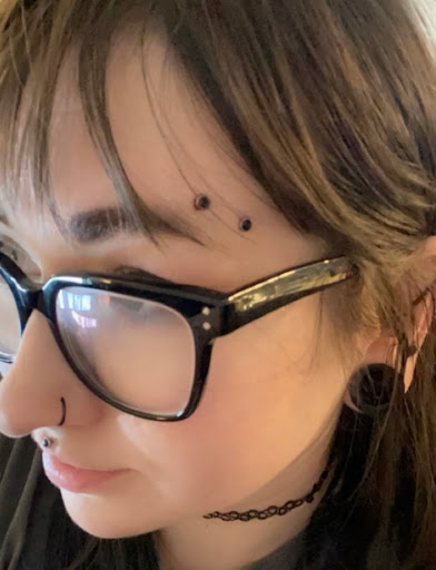 Explore face tattoos above eyebrow tattoo ideas, creative tattoo ideas in Nampa, available at Hippie Hoops and Holes