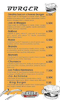 Menu / carte de Da Minos à Benevento