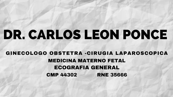 DR CARLOS LEON PONCE - GINECOLOGO PUNO