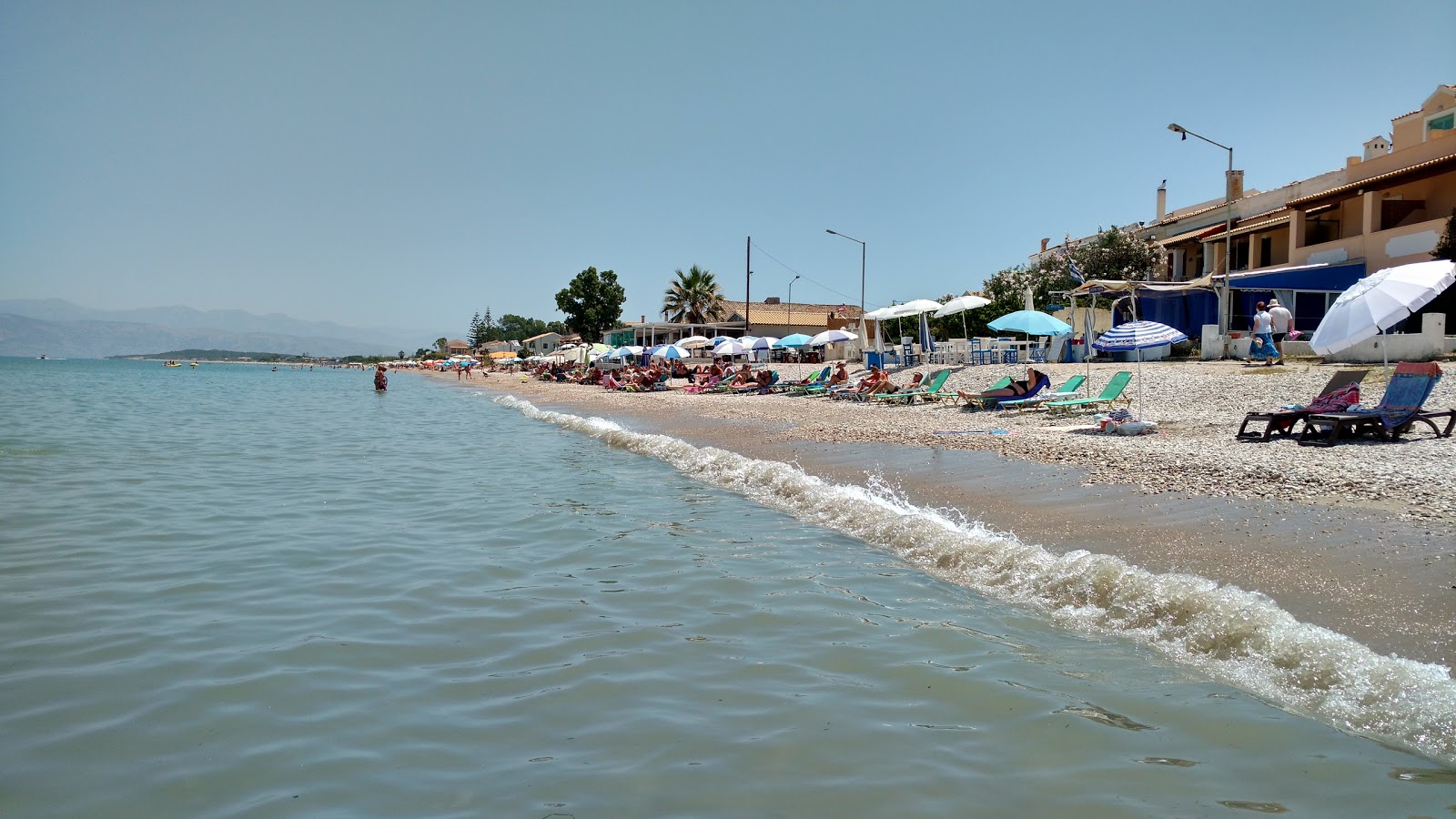 Foto van Roda beach III en de nederzetting