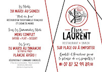 Menu / carte de Chez Laurent à Villemolaque