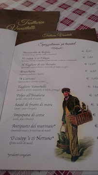Trattoria Vanvitelli à Naples menu