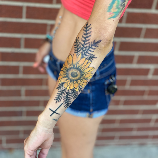 Explore back of thigh tattoo ideas, creative tattoo ideas in Lockport, available at Archer Ink Tattoo