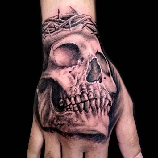 Explore husker tattoo ideas, creative tattoo ideas in Midlothian, available at Ink and Iron Studios
