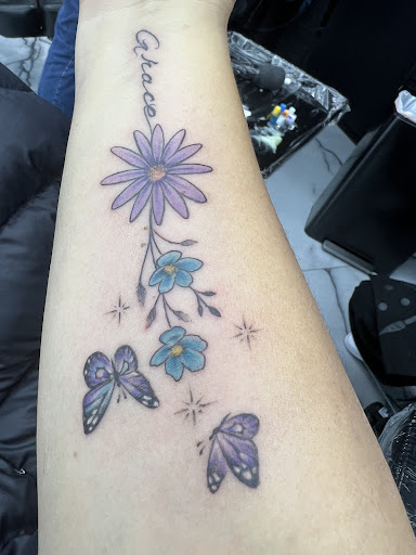 Explore billiards tattoo ideas, creative tattoo ideas in Rowlett, available at Sinners Tattoo Studio and Supply
