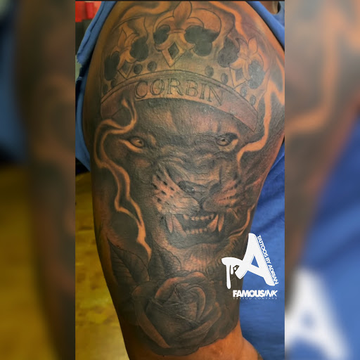 Explore tattoo lettering ideas, creative tattoo ideas in Hammond, available at Famous Ink, Inc.