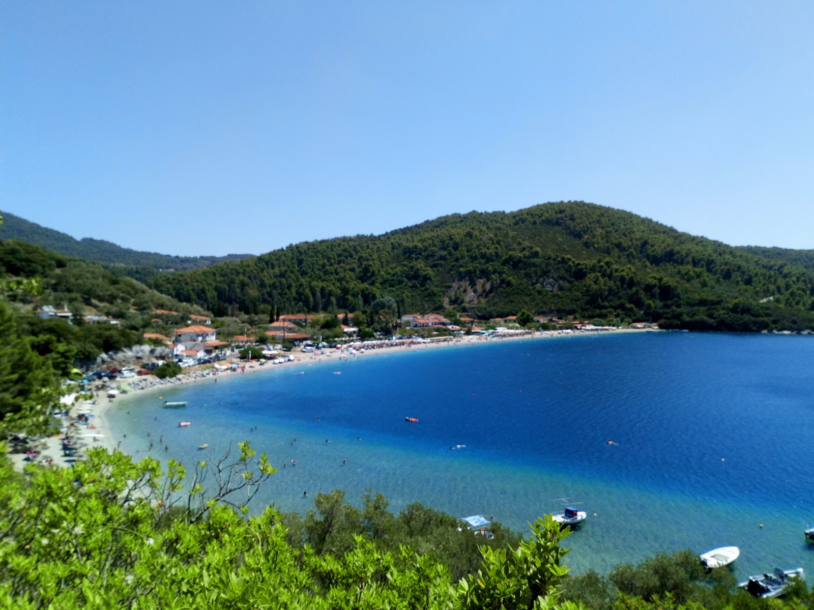 Foto di Spiaggia di Panormos con baia media