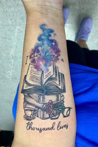 Explore vegas tattoo ideas, creative tattoo ideas in Goshen, available at Lady Luck Studio