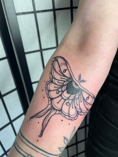 Explore photographer tattoo ideas, creative tattoo ideas in Barre, available at HINTERLAND TATTOO