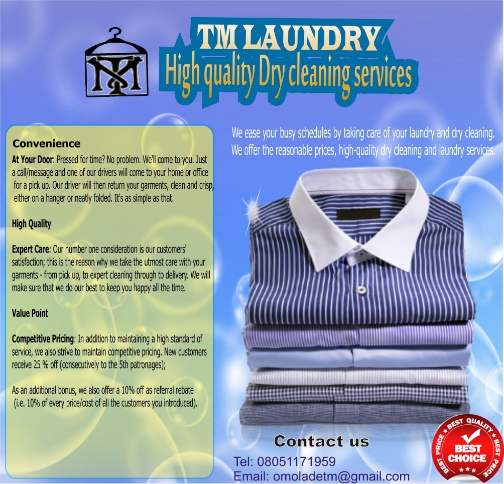 TM Laundry and Dry Cleaning Services