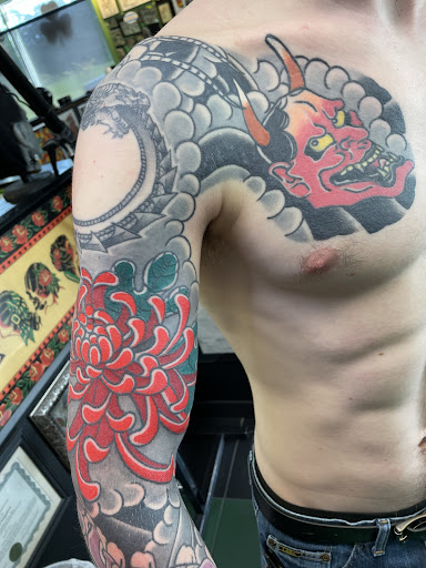 Explore jaws tattoo ideas, creative tattoo ideas in Ormond Beach, available at Shamrock Tattoo