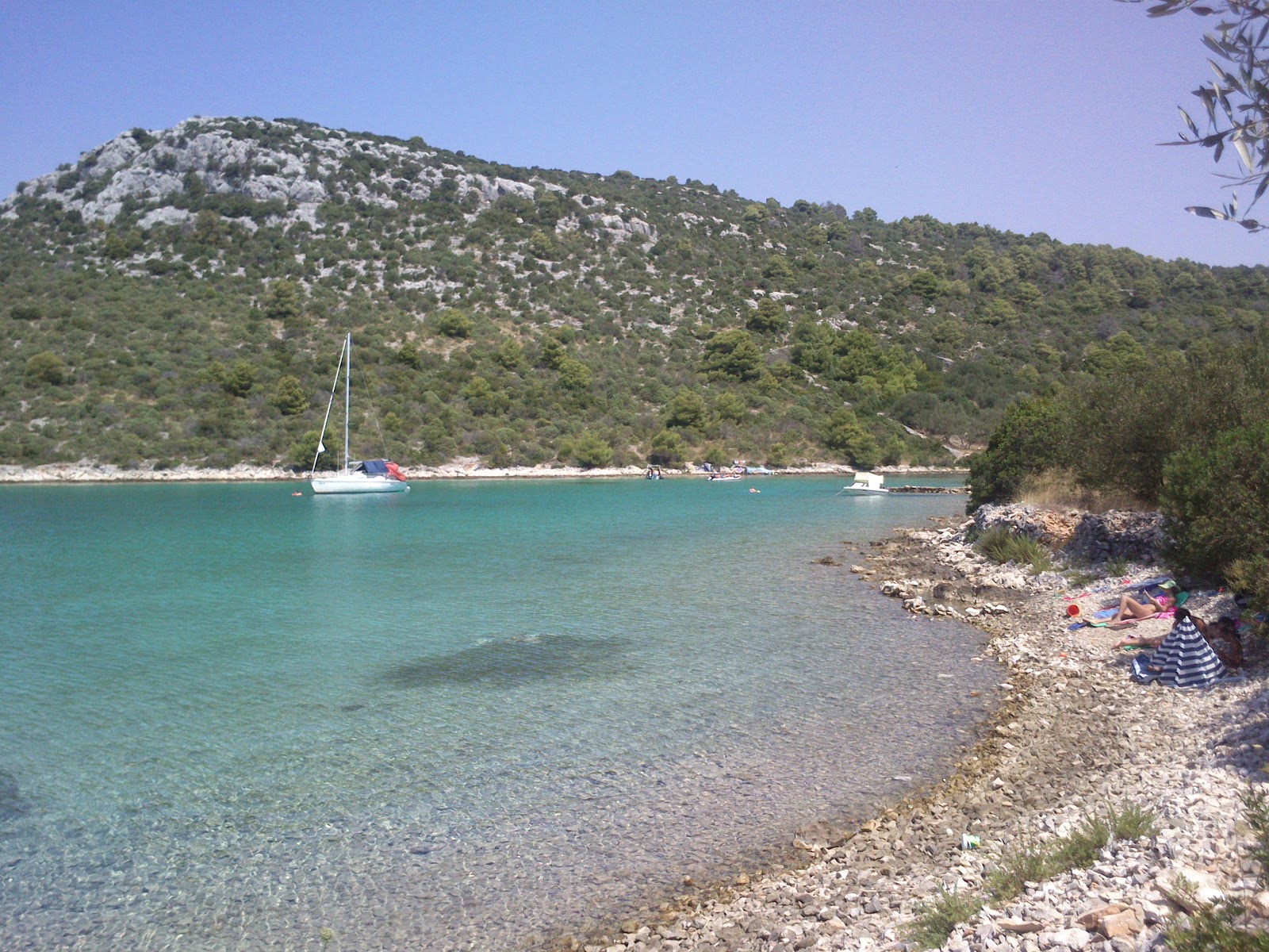 Foto von Jelenica beach mit winzige bucht