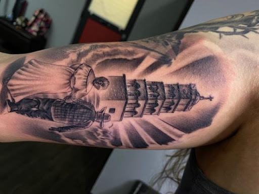 Explore rocky horror tattoo ideas, creative tattoo ideas in Albany, available at Primal Instincts Body Art Studio