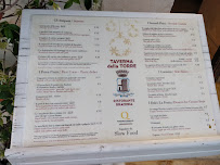 Menu du Taverna della Torre à Cisternino