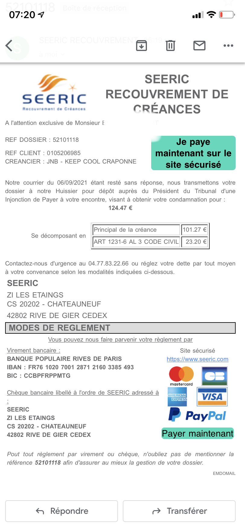 Photo n° 1 de l'avis de Benoit.r fait le 13/09/2021 à 05:23