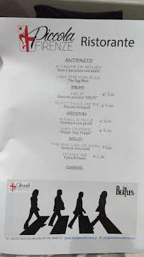 Ristorante Pizzeria Piccola Firenze à Firenzuola menu
